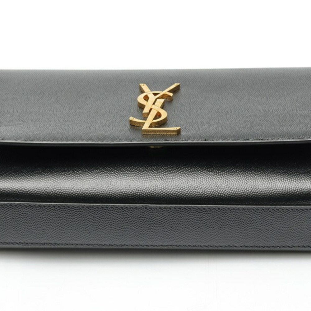 Saint Laurent Kate Medium Chain Shoulder Bag 364021 Grain de Poudre Leather B... - Picture 4 of 7